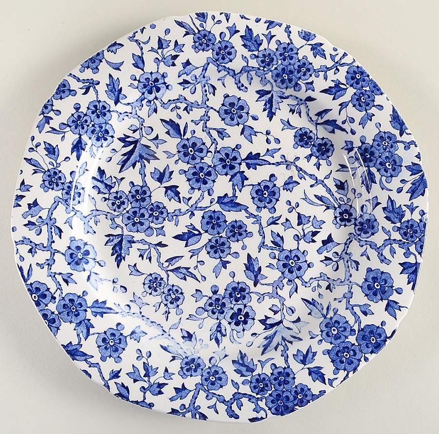 Arden Blue Luncheon Plate by Burgess & Leigh-1