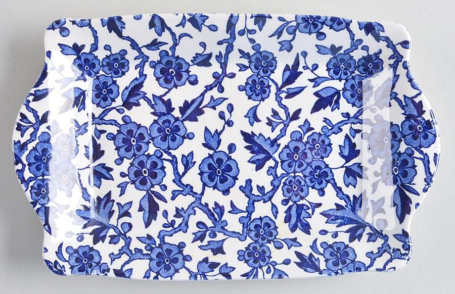 Arden Blue 8" Rectangular Tray by Burgess & Leigh-1