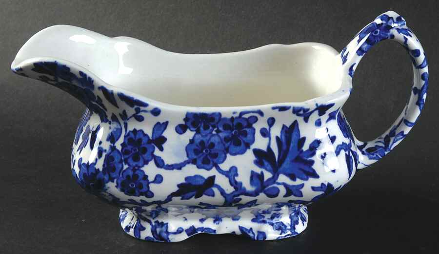 Arden Blue Gravy Boat by Burgess & Leigh-1