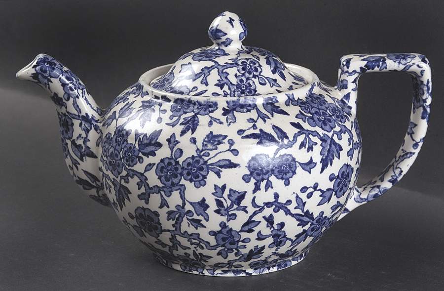 Arden Blue Teapot & Lid by Burgess & Leigh-1