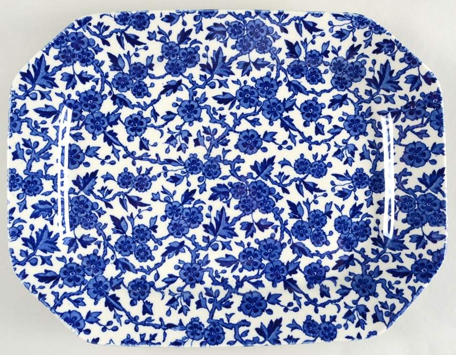 Arden Blue 13" Oval Serving Platter by Burgess & Leigh-1