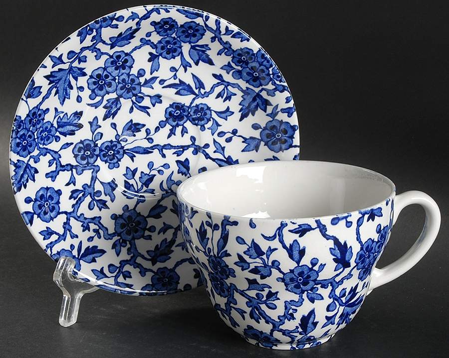 Arden Blue Breakfast Cup & Saucer Set by Burgess & Leigh-1