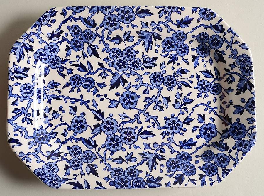 Arden Blue 10" Oval Serving Platter by Burgess & Leigh-1