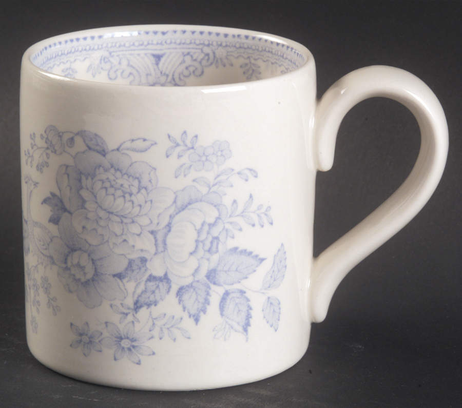 Asiatic Pheasants Blue Mug by Burgess & Leigh-1