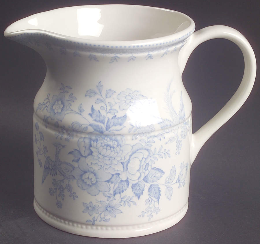 Asiatic Pheasants Blue 24 Oz Milk Jug by Burgess & Leigh-1