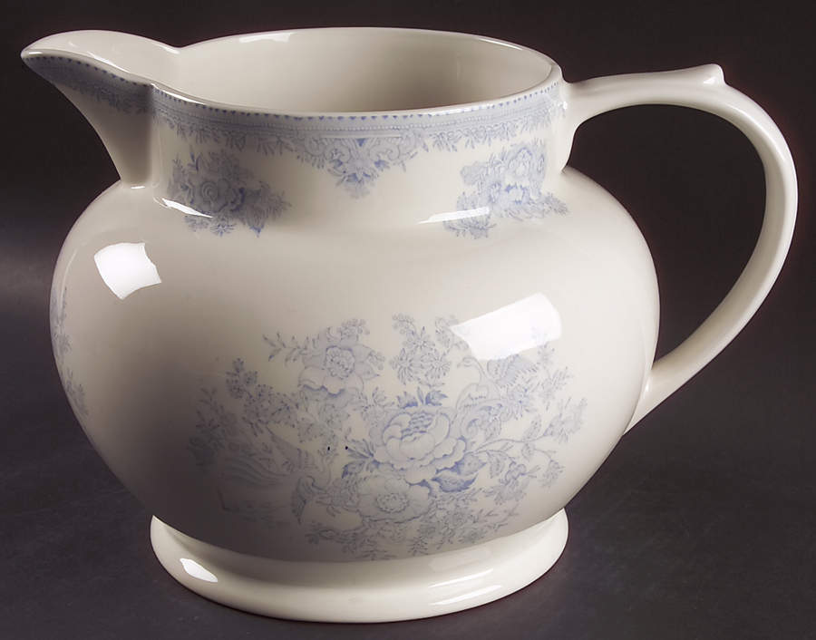Asiatic Pheasants Blue 256 Oz Dutch Jug by Burgess & Leigh-1