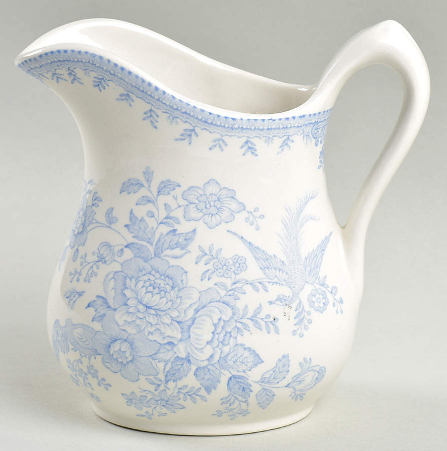Asiatic Pheasants Blue Pitcher 16 Oz (For Bowl Set) by Burgess & Leigh-1