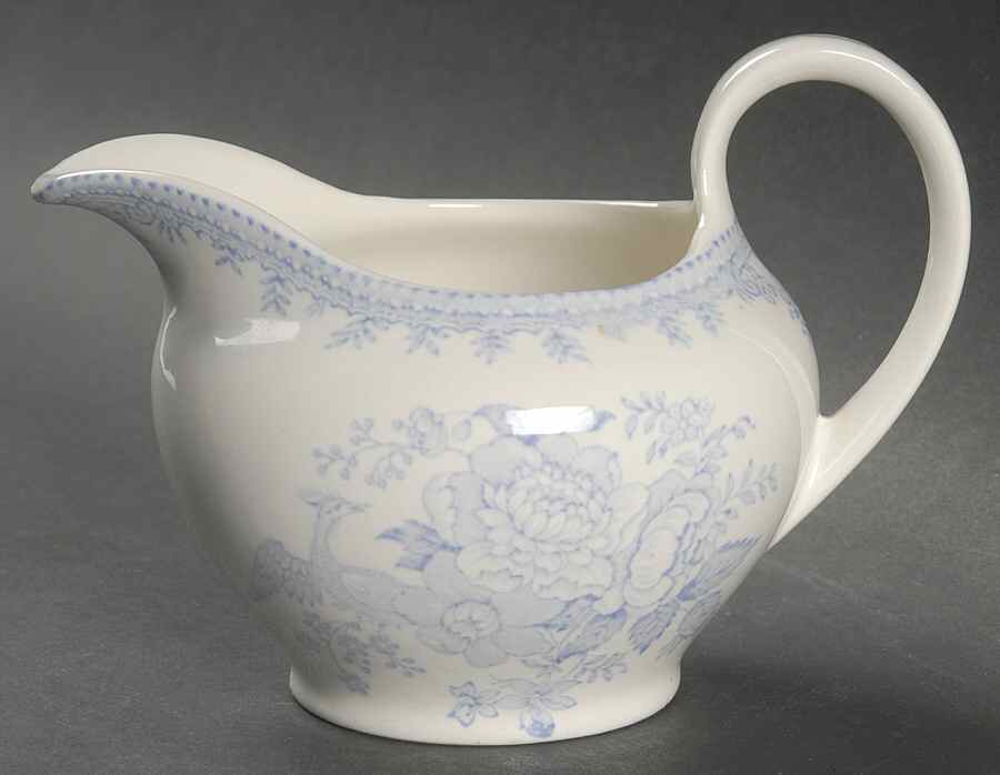 Asiatic Pheasants Blue Creamer by Burgess & Leigh-1