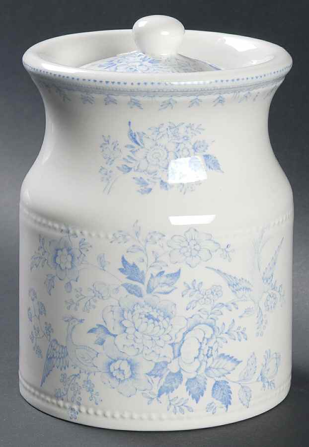 Asiatic Pheasants Blue 5" Storage Jar & Lid by Burgess & Leigh-1