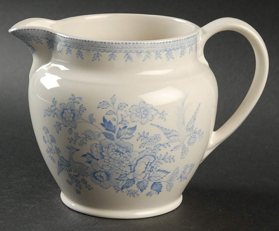 Asiatic Pheasants Blue Large Dutch Jug by Burgess & Leigh-1