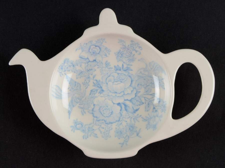 Asiatic Pheasants Blue Tea Bag Holder by Burgess & Leigh-1