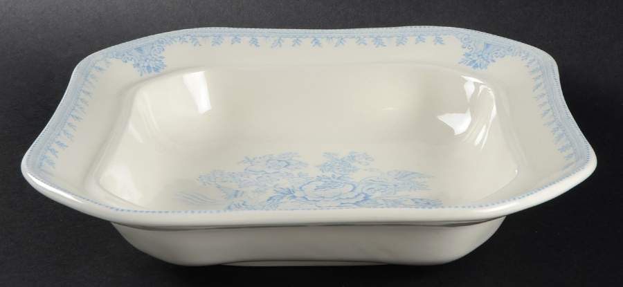 Asiatic Pheasants Blue 9" Square Vegetable Bowl by Burgess & Leigh-1