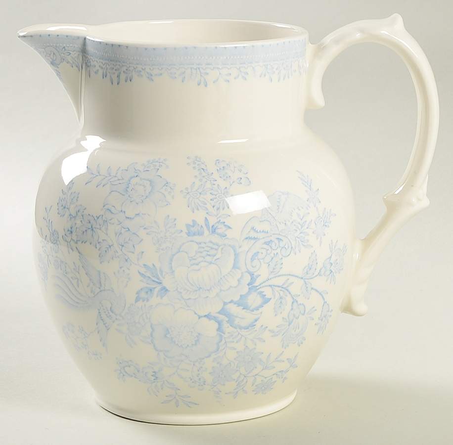Asiatic Pheasants Blue 5" Etruscan Jug by Burgess & Leigh-1