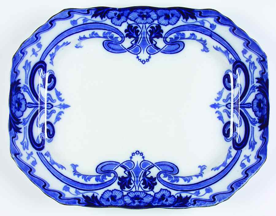 Burleigh 17" Oval Serving Platter by Burgess & Leigh-1