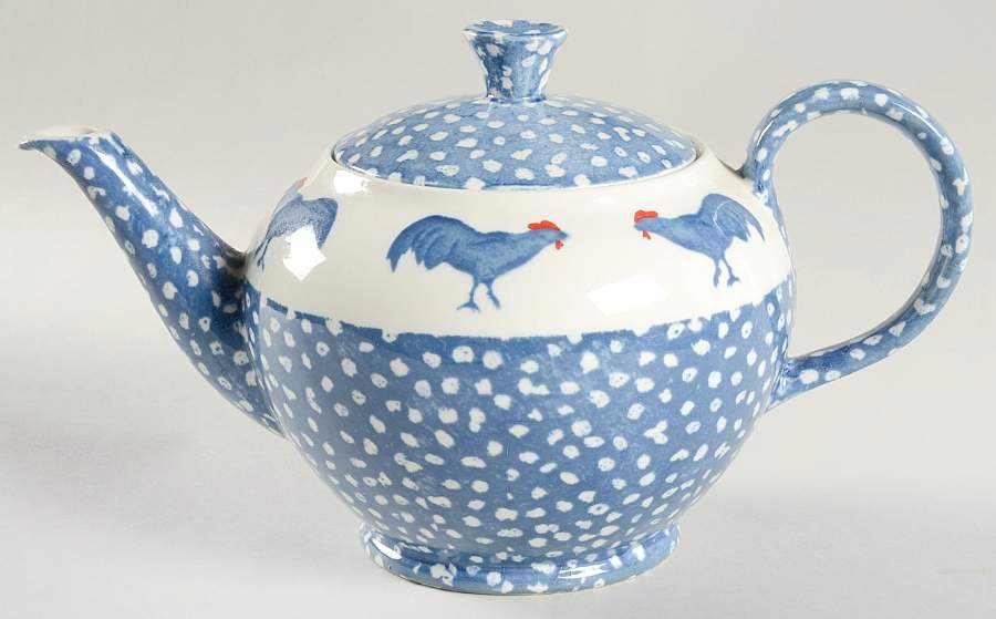 Chanticleer Teapot & Lid by Burgess & Leigh-1