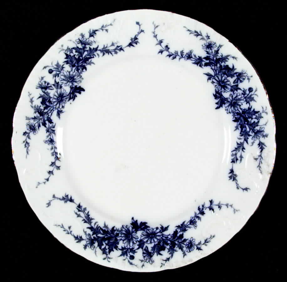 Daisy (Flow Blue) Salad Plate by Burgess & Leigh-1