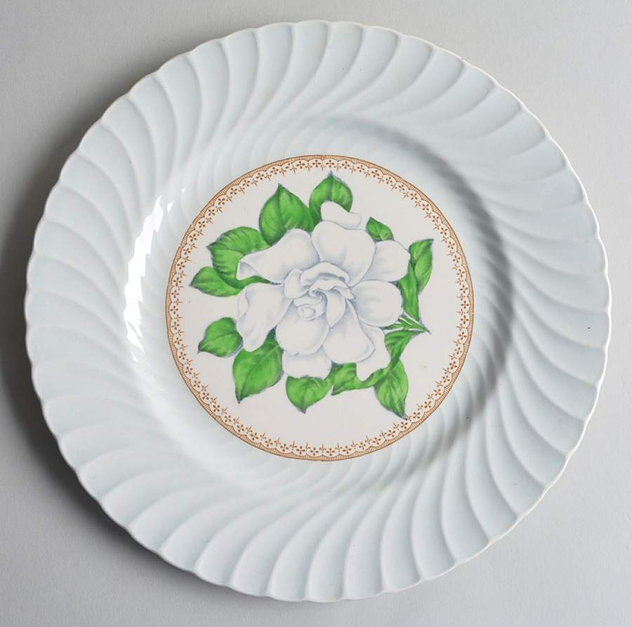 Gardenia Dinner Plate by Burgess & Leigh-1