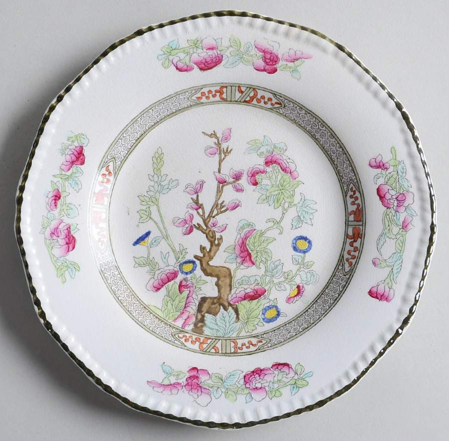 Indian Tree Dessert/Pie Plate by Burgess & Leigh-1
