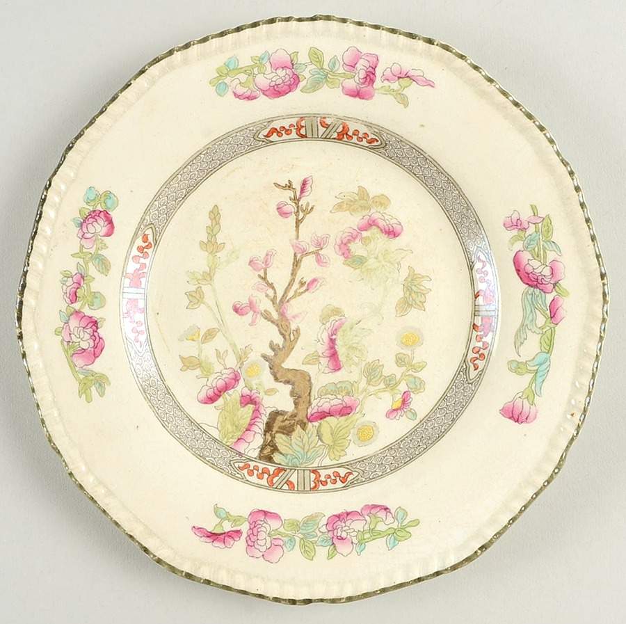 Indian Tree Salad Plate by Burgess & Leigh-1