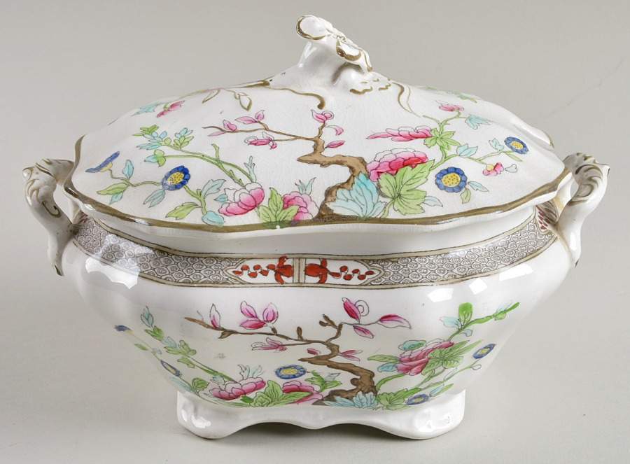 Indian Tree Mini Tureen & Lid by Burgess & Leigh-1