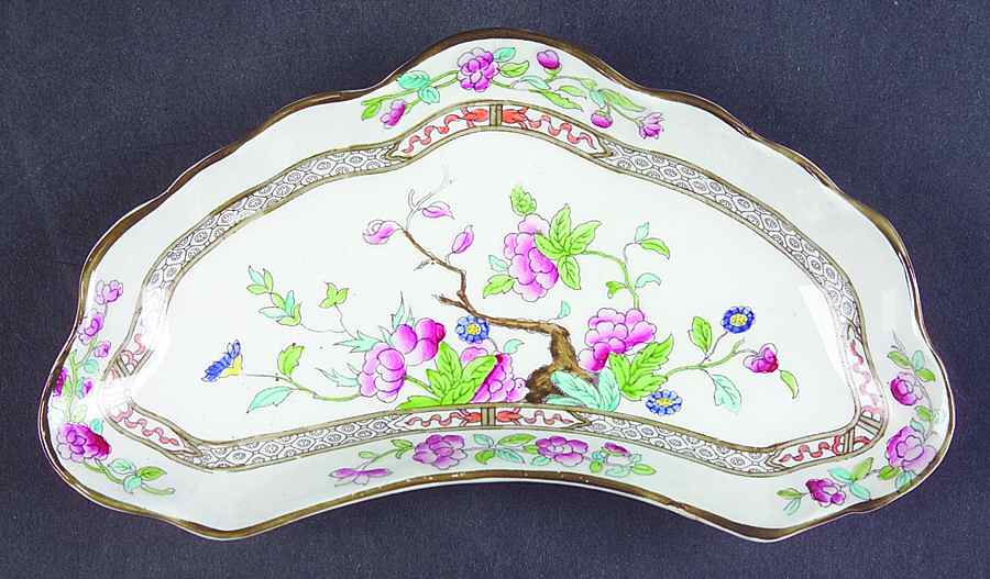 Indian Tree (Scalloped) Bone Dish by Burgess & Leigh-1
