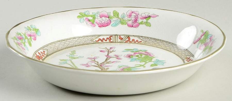 Indian Tree (Scalloped) Coupe Soup Bowl by Burgess & Leigh-1