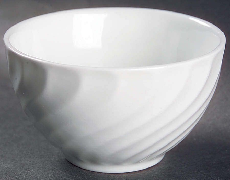 Queen's White Mini Open Sugar Bowl by Burgess & Leigh-1