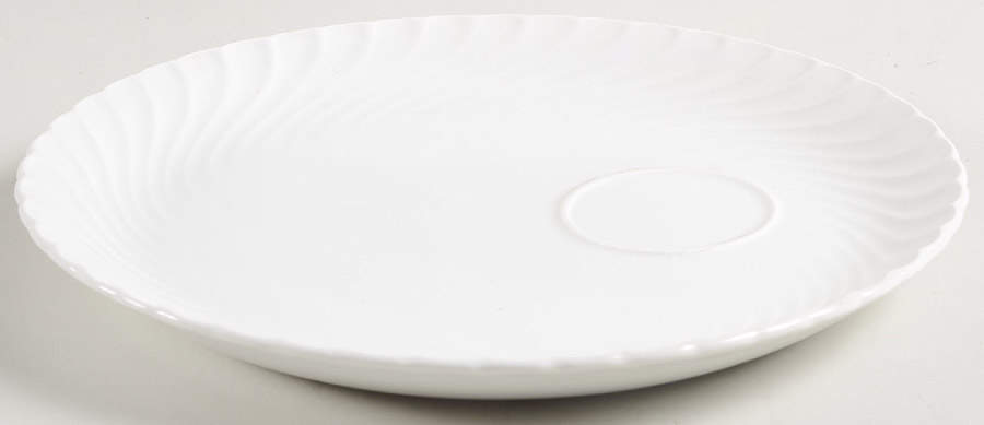 Queen's White Snack Plate by Burgess & Leigh-1