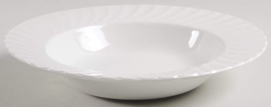 Queen's White Rim Soup Bowl by Burgess & Leigh-1