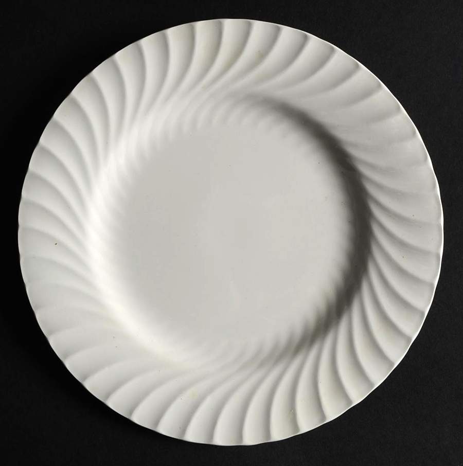 Queen's White Salad Plate by Burgess & Leigh-1