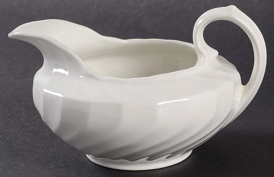 Queen's White Creamer by Burgess & Leigh-1