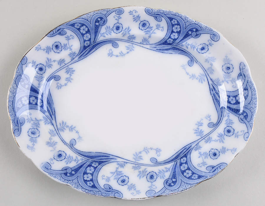 Richmond 12" Oval Serving Platter by Burgess & Leigh-1