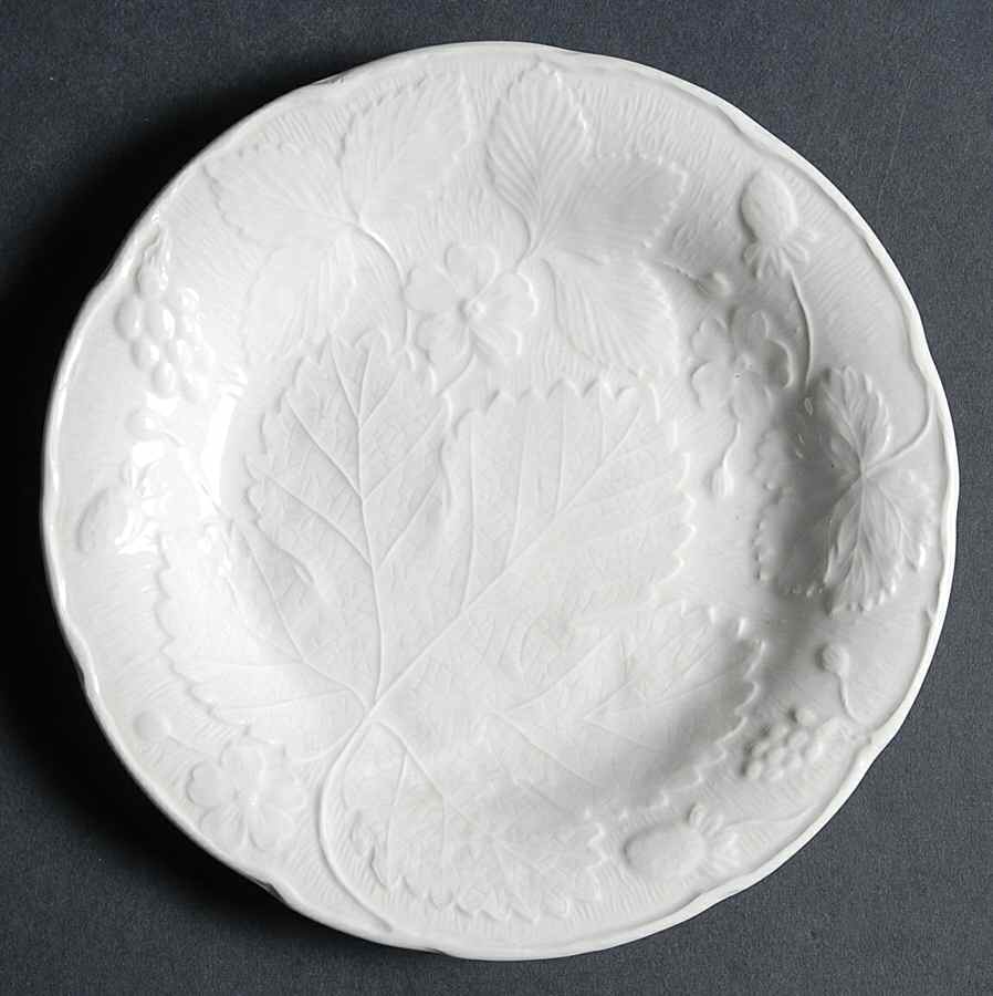 Strawberry and Grape Leaf White (Davenport) Bread & Butter Plate by Burgess & Leigh-1