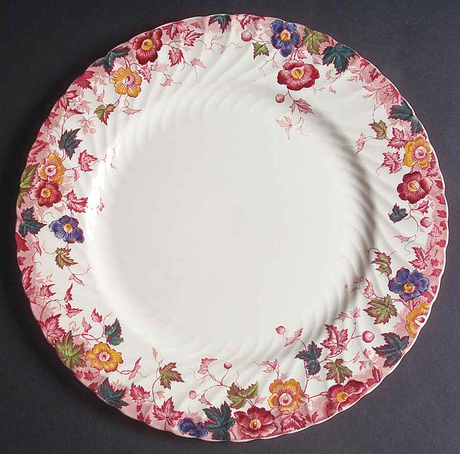 Vermont (Multicolor) Dinner Plate by Burgess & Leigh-1
