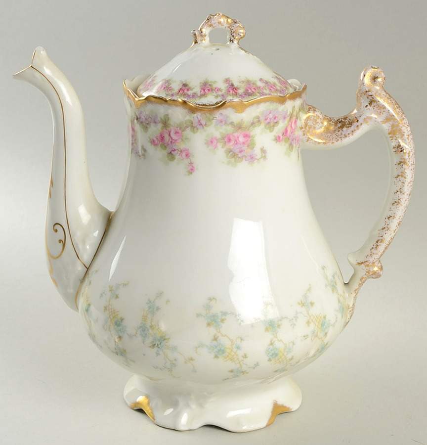 Bridal Wreath Coffee Pot & Lid by Bawo & Dotter-1