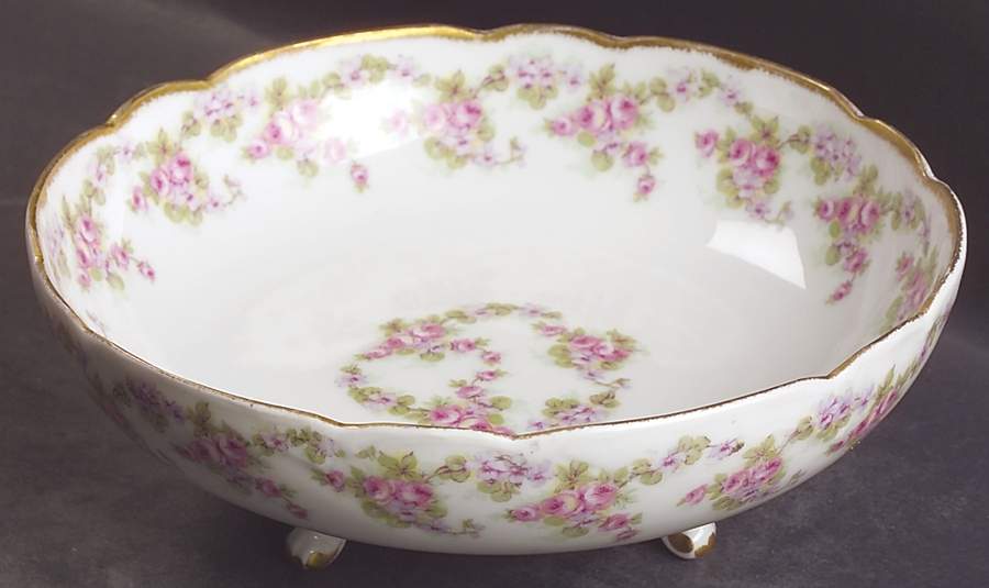 Bridal Wreath 7" 3 Toed Round Bowl by Bawo & Dotter-1