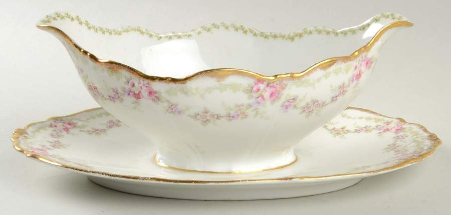 BWD126 Gravy Boat with Attached Underplate by Bawo & Dotter-1