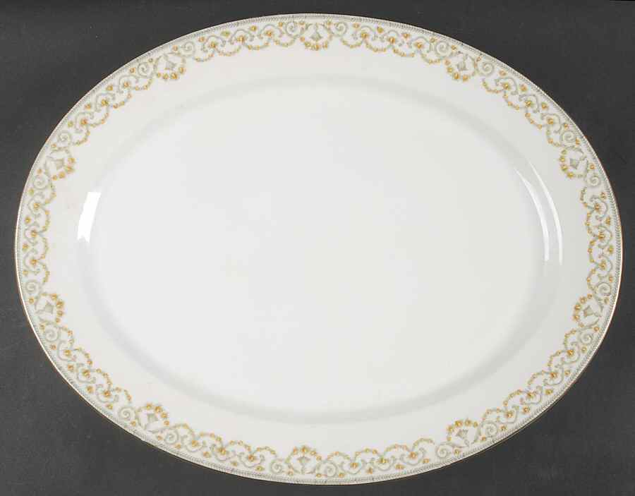 BWD13 17" Oval Serving Platter by Bawo & Dotter-1