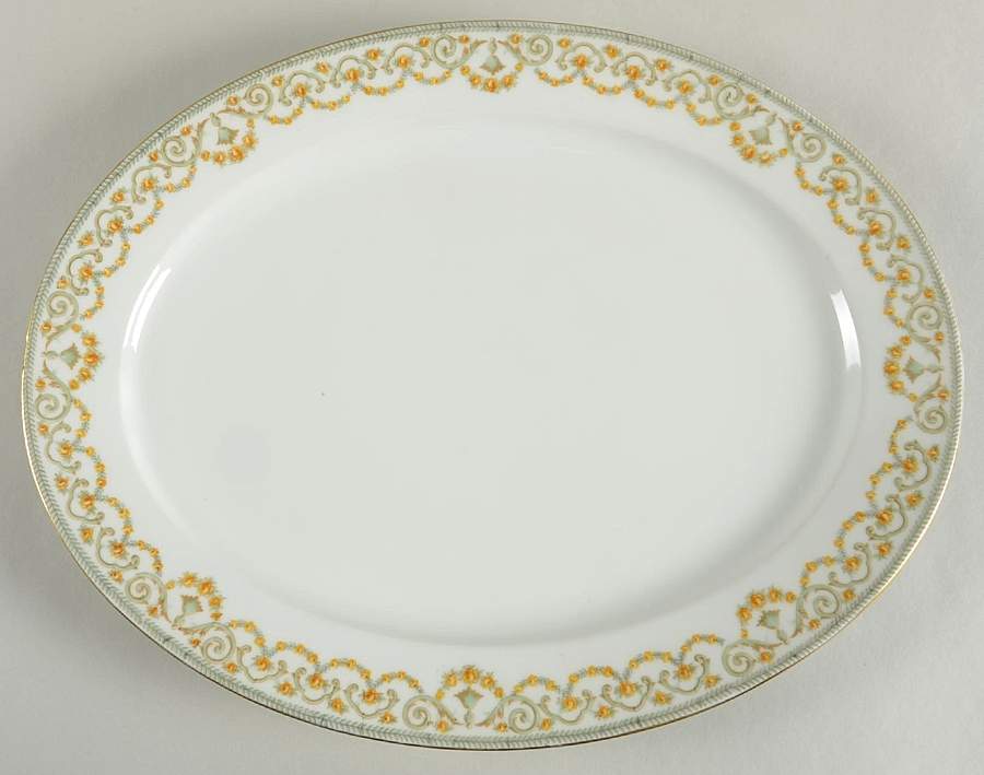 BWD13 14" Oval Serving Platter by Bawo & Dotter-1