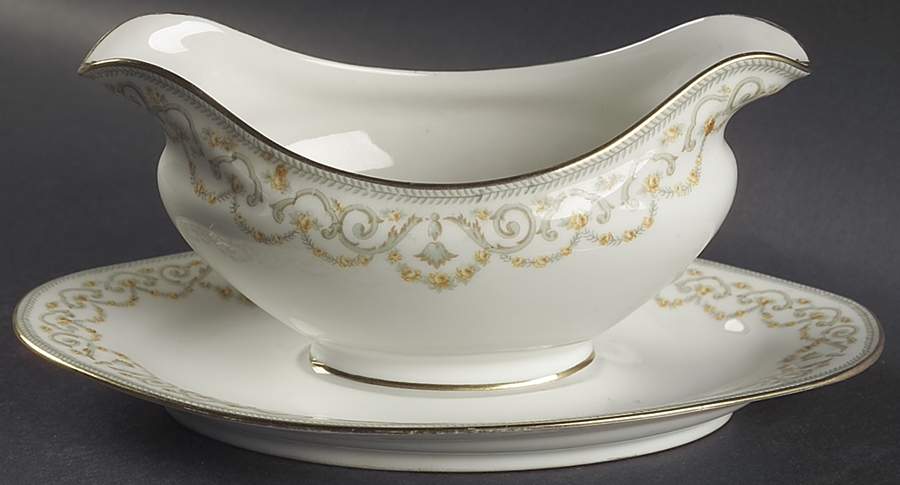 BWD13 Gravy Boat with Attached Underplate by Bawo & Dotter-1