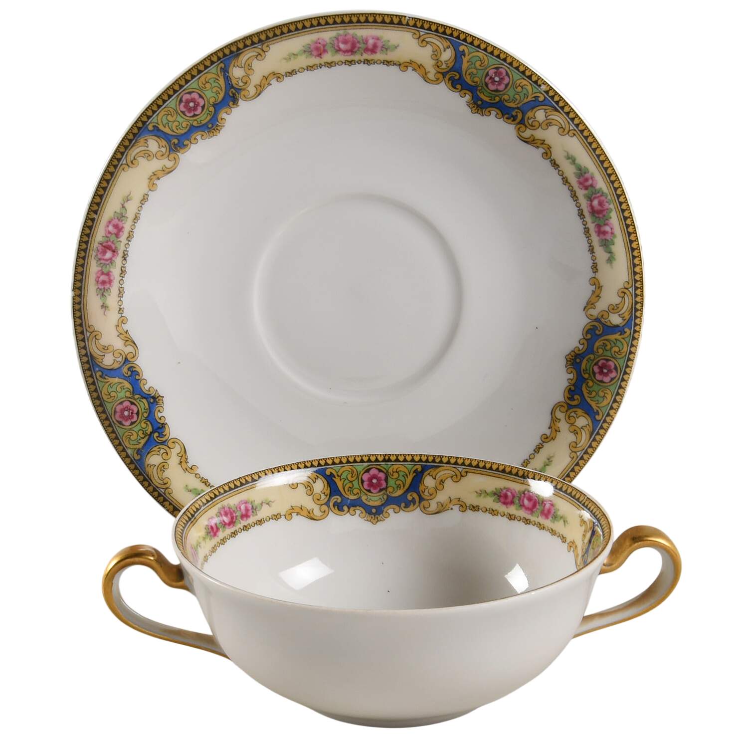 BWD23 Flat Cream Soup Bowl & Saucer Set by Bawo & Dotter-1