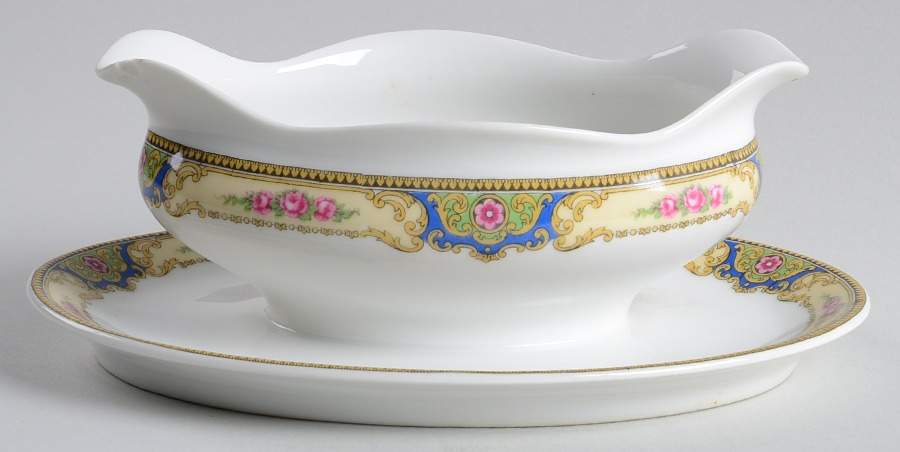 BWD23 Gravy Boat with Attached Underplate by Bawo & Dotter-1