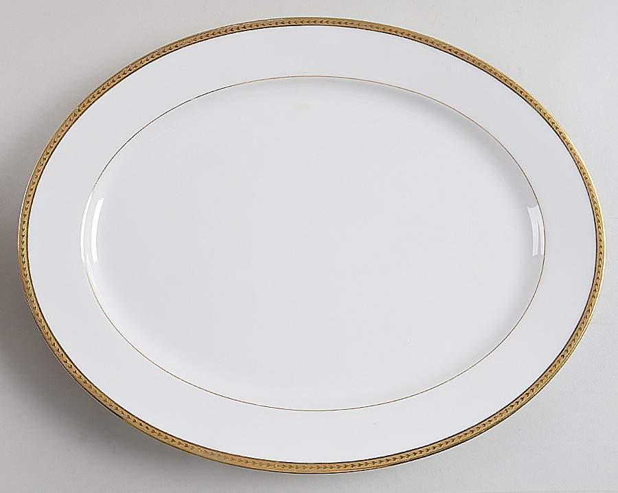 BWD25 16" Oval Serving Platter by Bawo & Dotter-1