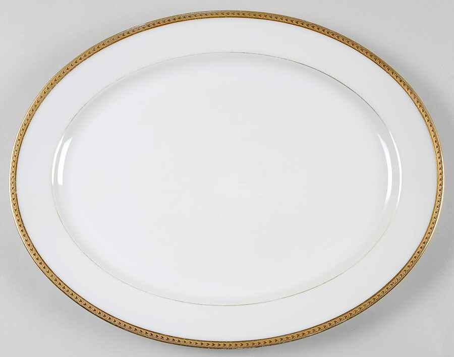 BWD25 14" Oval Serving Platter by Bawo & Dotter-1