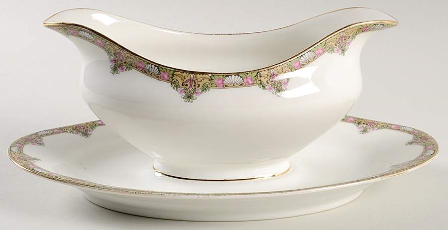 BWD30 Gravy Boat with Attached Underplate by Bawo & Dotter-1