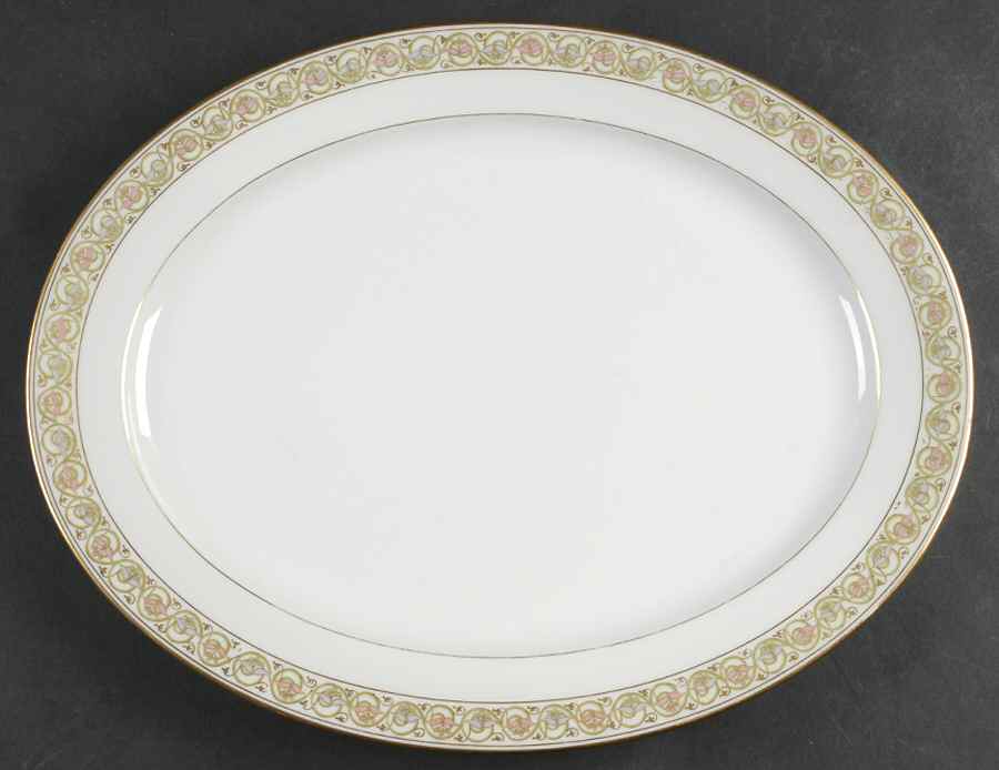 BWD35 14" Oval Serving Platter by Bawo & Dotter-1