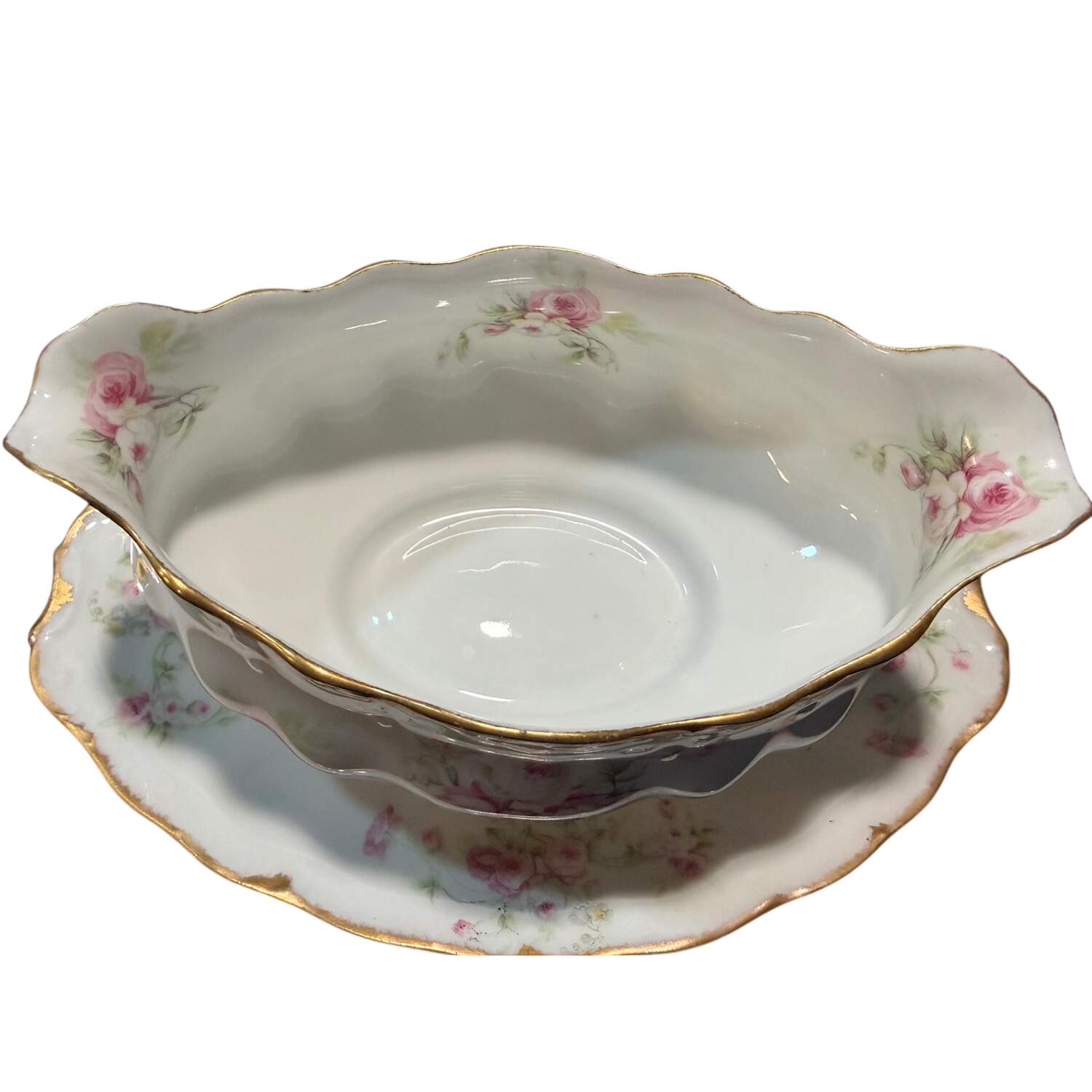 BWD43 Gravy Boat with Attached Underplate by Bawo & Dotter-1