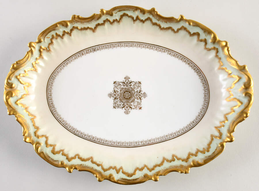 BWD47 14" Oval Serving Platter by Bawo & Dotter-1