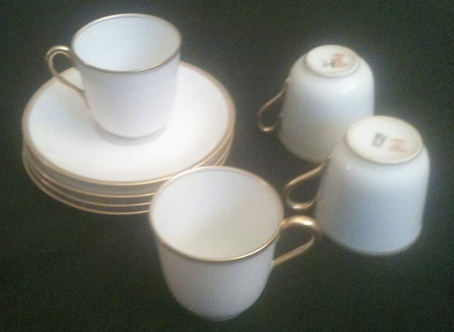 BWD49 Flat Demitasse Cup & Saucer Set by Bawo & Dotter-1
