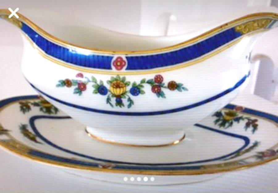 BWD70 Gravy Boat with Attached Underplate by Bawo & Dotter-1